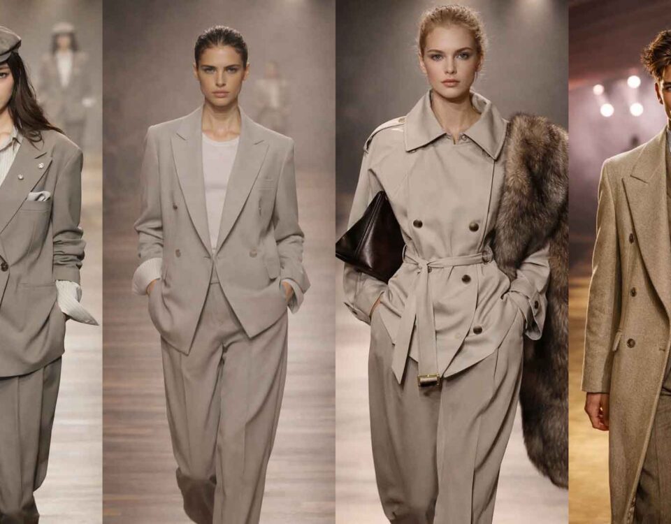 Ruwana Studio — roster runway, patru modele virtuale AI în cadre editoriale de podium